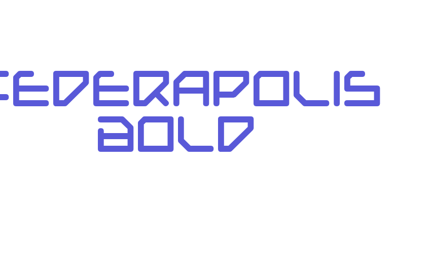 Federapolis Bold Font