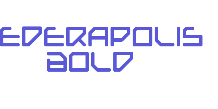 Federapolis Bold Font Download