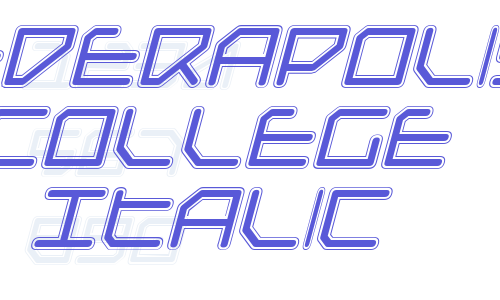 Federapolis College Italic Font