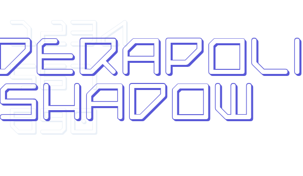 Federapolis Shadow font free