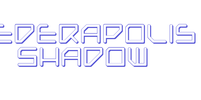 Federapolis Shadow Font Download