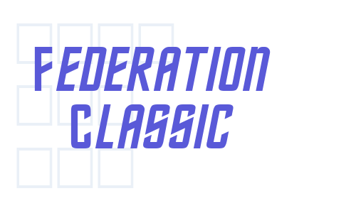 Federation Classic Font Download