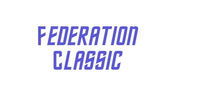 Federation Classic Font Download