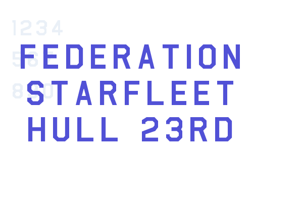 Federation Starfleet Hull 23rd Font Download