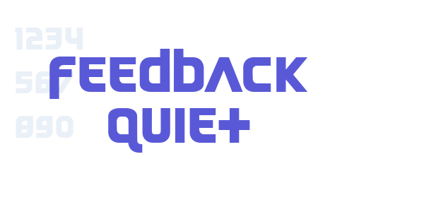 Feedback Quiet font free