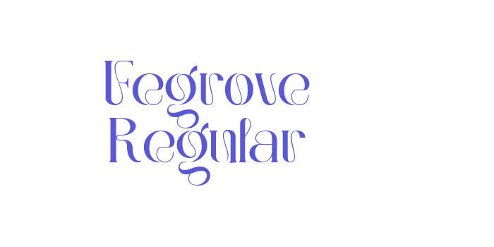 Fegrove Regular Font Download