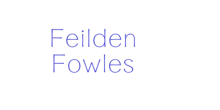 Feilden Fowles Font Download