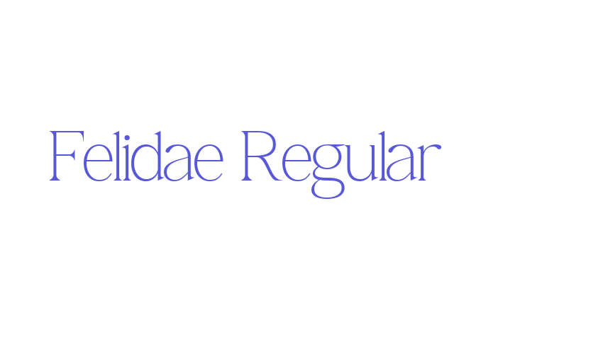 Felidae Regular Font