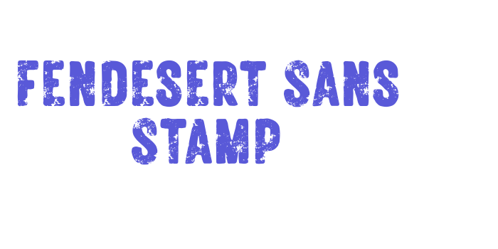 Fendesert Sans Stamp Font Download