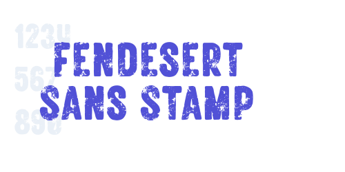 Fendesert Sans Stamp-font-download