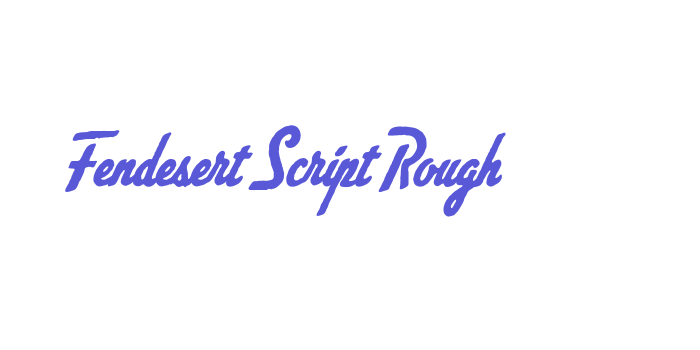 Fendesert Script Rough Font Download