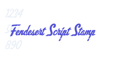 Fendesert Script Stamp-font-download