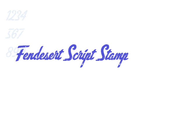 Fendesert Script Stamp
