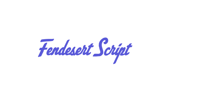 Fendesert Script Font Download