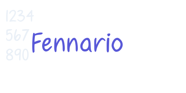 Fennario font