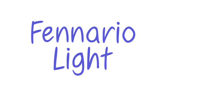 Fennario Light Font