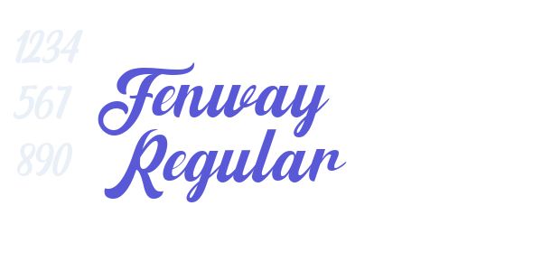 Fenway Regular font free