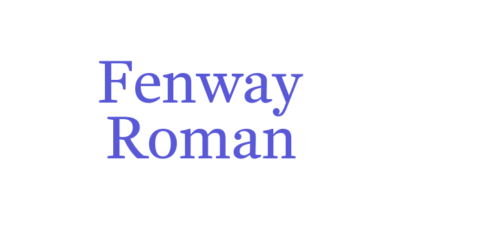 Fenway Roman Font Download