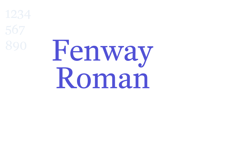 Fenway Roman-font-download