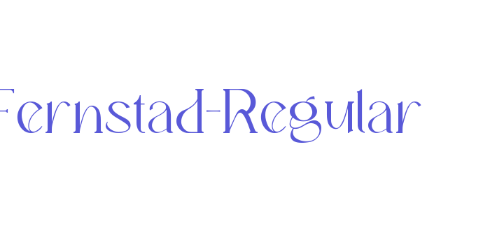 Fernstad-Regular Font Download