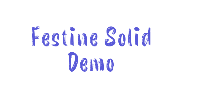 Festine Solid Demo Font Download