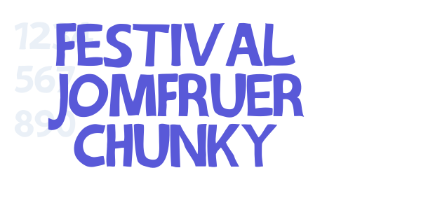 Festival Jomfruer chunky font