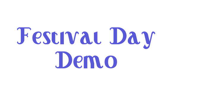 Festival Day Demo Font Download