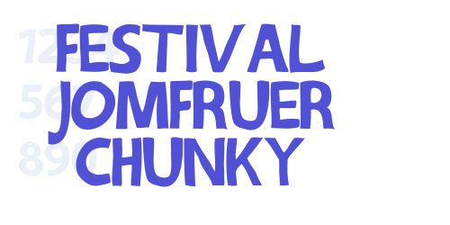 Festival Jomfruer chunky-font-download