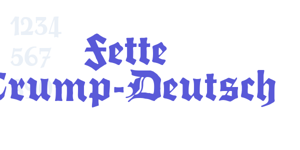 Fette Trump-Deutsch font free