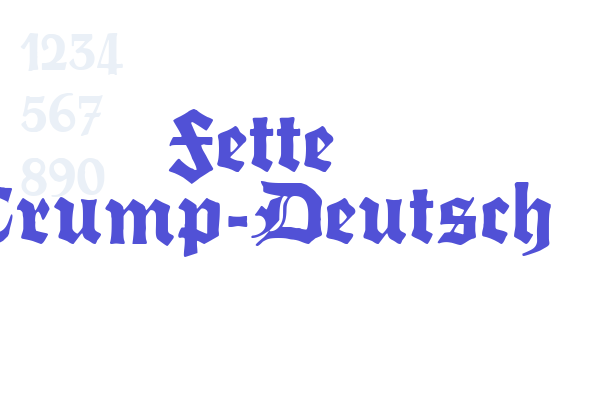 Fette Trump-Deutsch Font Download