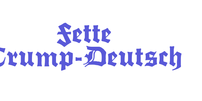 Fette Trump-Deutsch Font Download