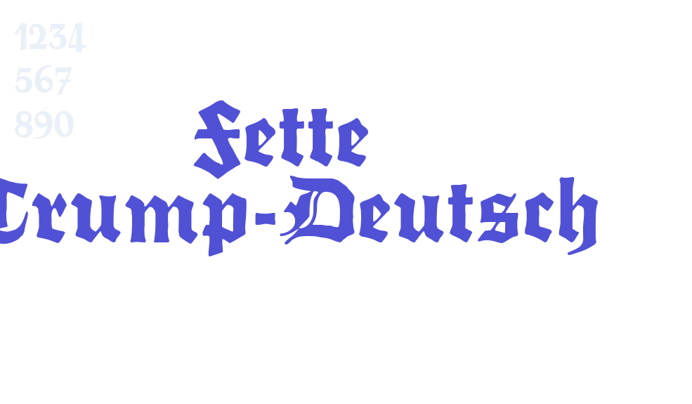 Fette Trump-Deutsch-font-download