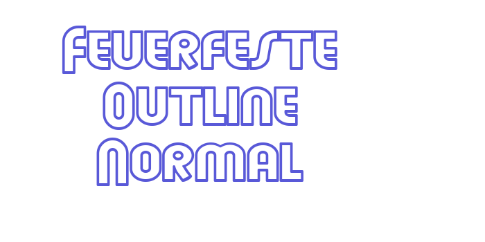 Feuerfeste Outline Normal Font Download