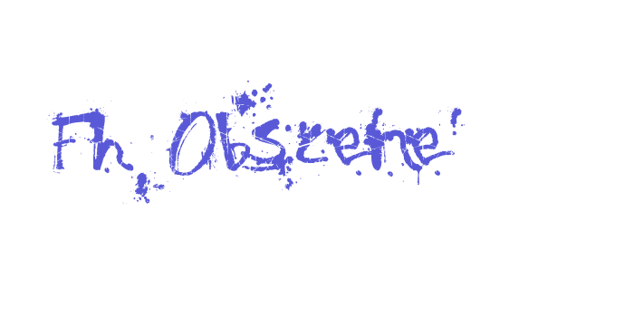 Fh_Obscene Font Download