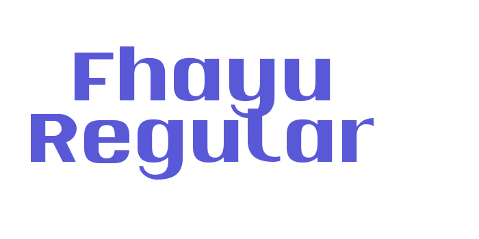 Fhayu Regular Font