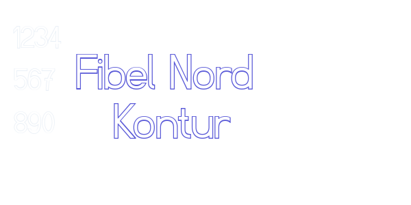 Fibel Nord  Kontur font free