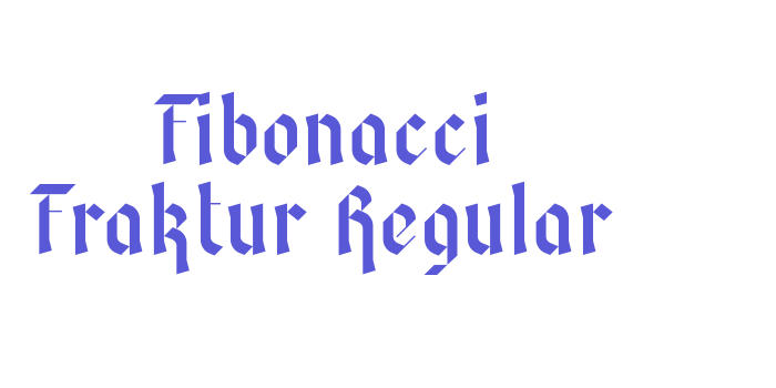 Fibonacci Fraktur Regular Font Download