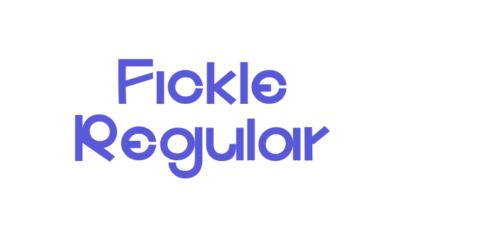 Fickle Regular Font Download