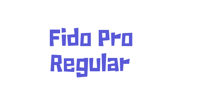 Fido Pro Regular Font Download