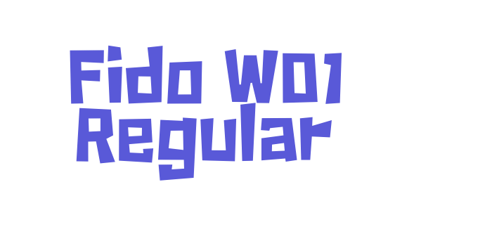 Fido W01 Regular Font Download