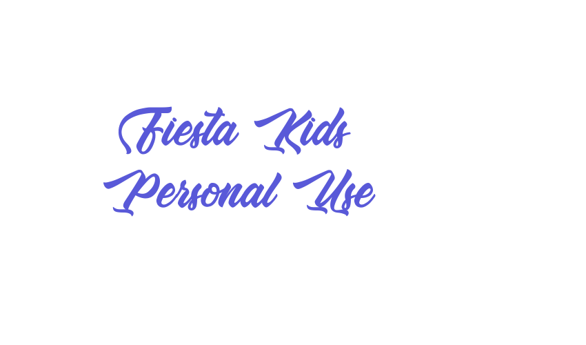 Fiesta Kids – Personal Use Font Download