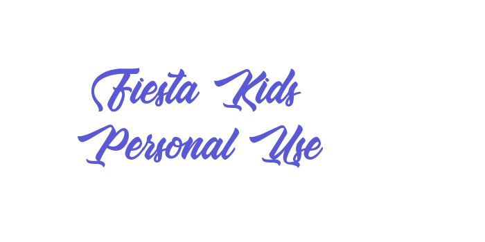 Fiesta Kids – Personal Use Font Download