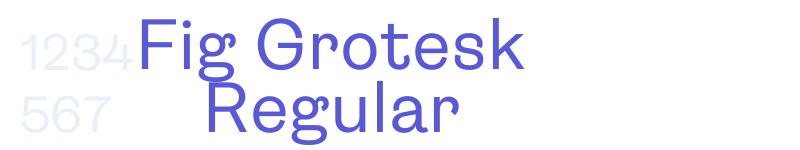 Fig Grotesk Regular-related font