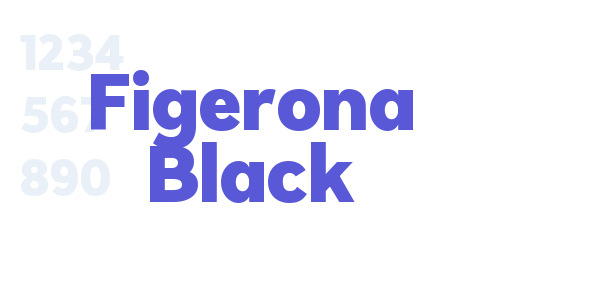 Figerona Black font free