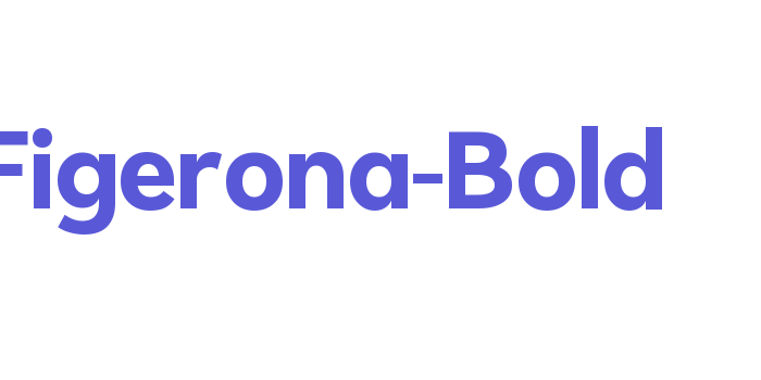 Figerona-Bold Font