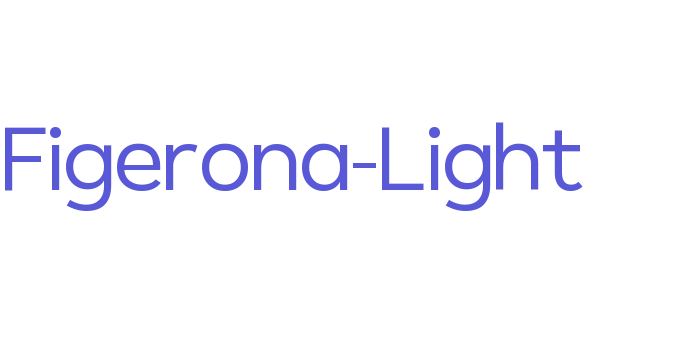 Figerona-Light Font Download