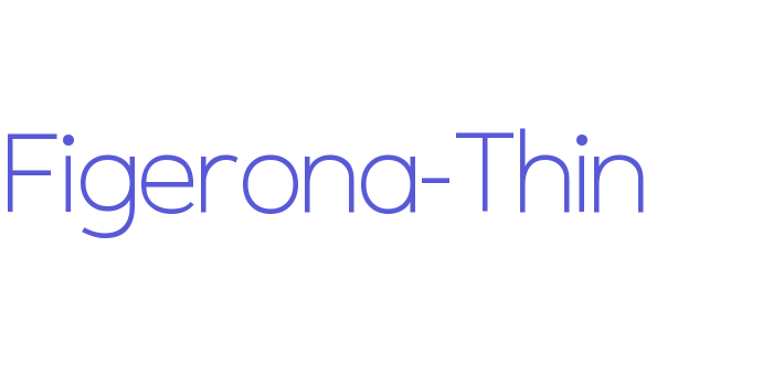 Figerona-Thin Font