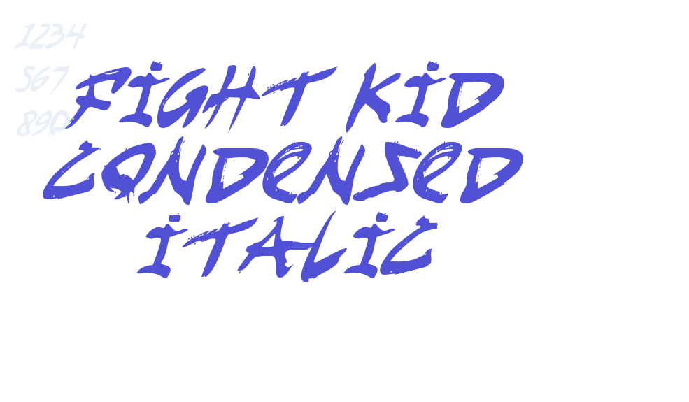 Fight Kid Condensed Italic-font-download