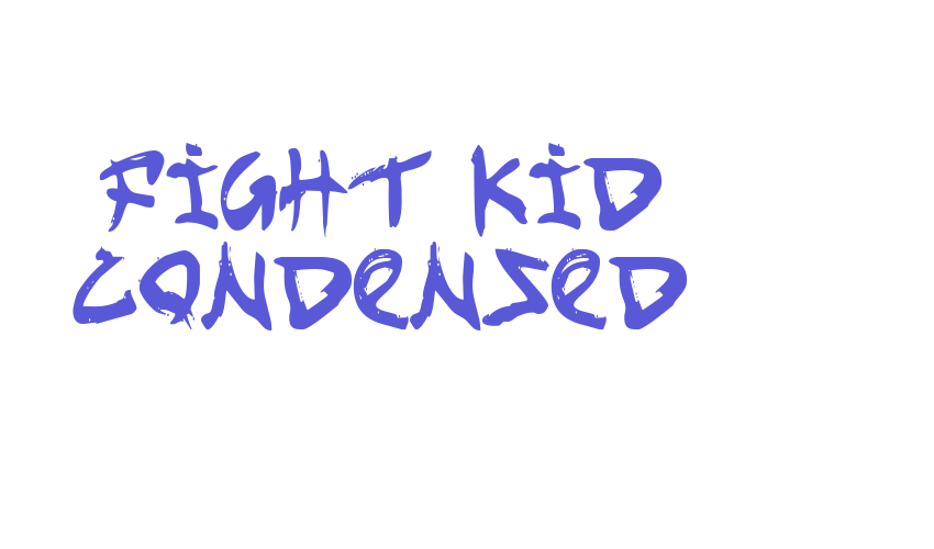 Fight Kid Condensed Font