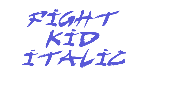 Fight Kid Italic Font Download